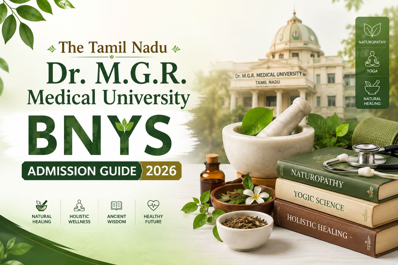 The Tamil Nadu Dr. M.G.R. Medical University BNYS Counselling Guide 2026