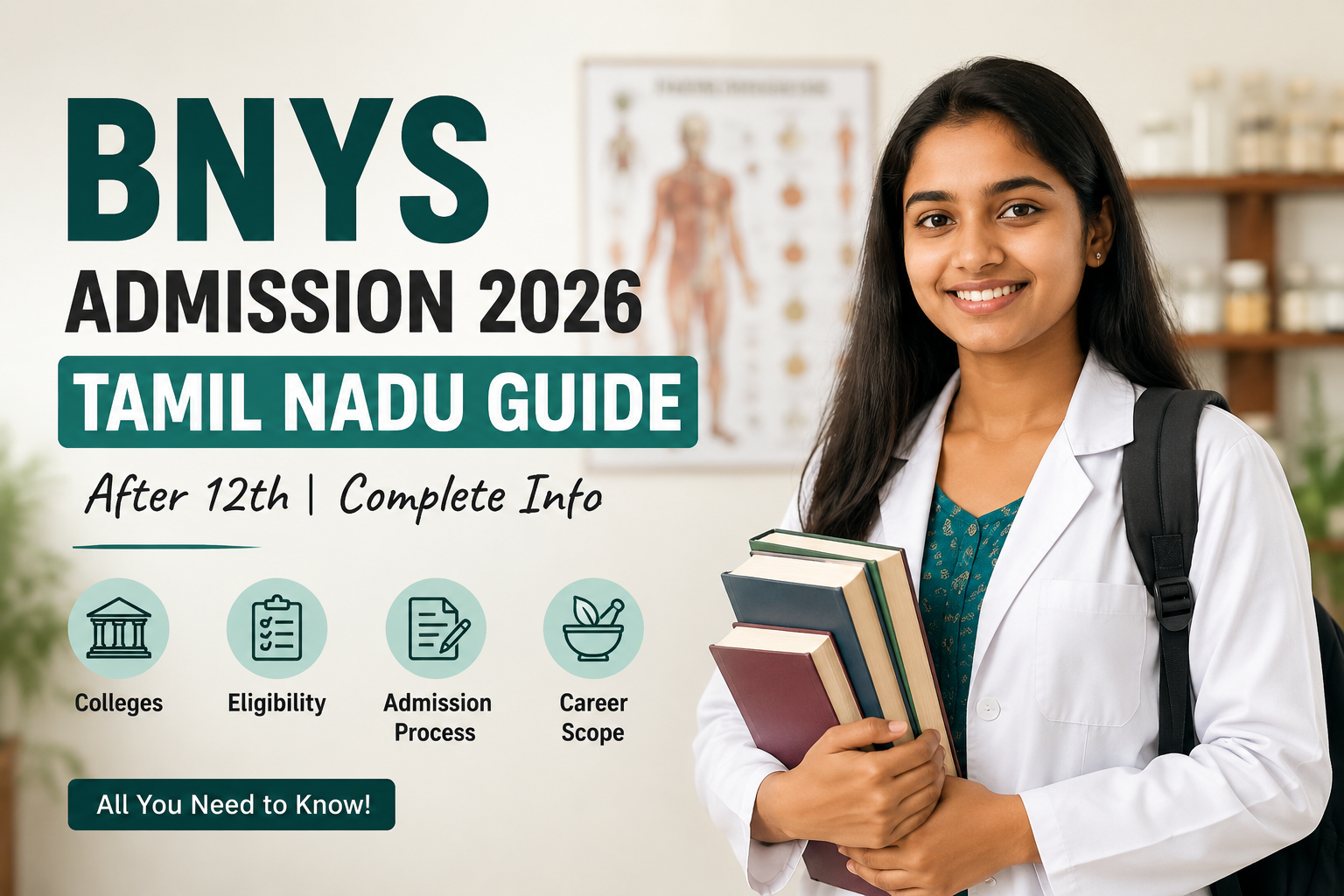 BNYS Admission 2026 Tamil Nadu — Complete Guide for Students After 12th