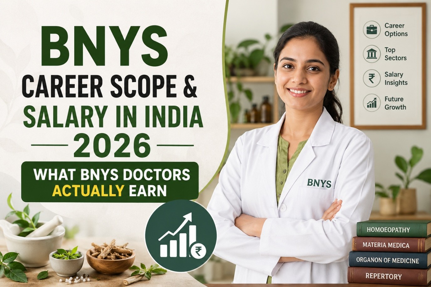 BNYS Career Scope & Salary in India 2026 — What BNYS Doctors Actually Earn